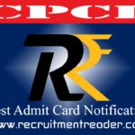CPCL JEA & JTA Admit Card