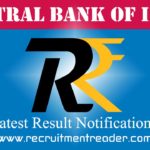 Central Bank of India SO Shortlisted Candidates List 2022-23