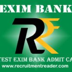 EXIM Bank MT Admit Card
