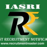 IASRI Recruitment