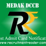 Medak DCCB Admit Card