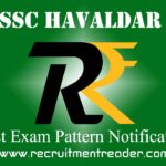 SSC Havaldar Exam Pattern