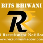 BITS Bhiwani Recruitment