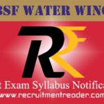 BSF Water Wing Group B & C Written Test Syllabus