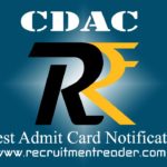 CDAC Admit Card