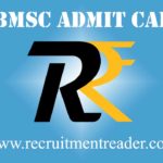 WBMSC Admit Card