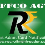 IFFCO AGT Admit Card