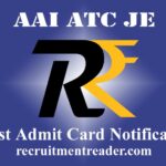 AAI ATC JE Admit Card 2022