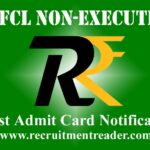 BVFCL Non-Executive Admit Card