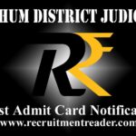 Birbhum District Judiciary English Steno (Gr.III) Admit Card