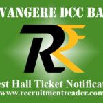 Davangere DCC Bank Hall Ticket 2022
