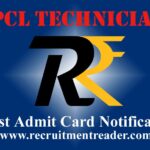 HPCL Technicians (Visakh Refinery) Admit Card