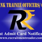 MSC Bank Trainee Officers/ Clerks Admit Card