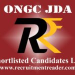 ONGC JDA Shortlisted Candidates List
