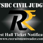 TSHC Civil Judge Hall Ticket