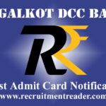 Bagalkot DCCB Admit Card