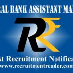 Federal Bank Asst. Manager Recruitment