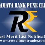 Jijamata Bank Pune Clerk Merit List 2022