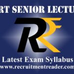 SCERT Senior Lecturer Exam Syllabus