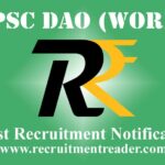 TSPSC DAO (Works) Recruitment