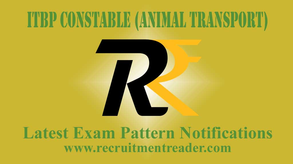 ITBP Constable (Animal Transport) Exam Pattern 2022 PDF – RECRUITMENT READER