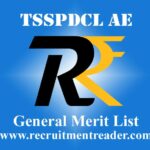 TSSPDCL AE General Merit List 2022