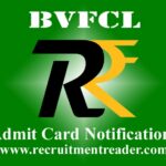 BVFCL Admit Card