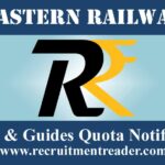 Eastern Railway Scouts & Guides Quota Recruitment