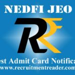NEDFi JEO Admit Card