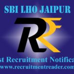 SBI LHO Jaipur Recruitment