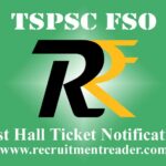 TSPSC FSO 2022 Hall Ticket
