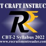 DVET Craft Instructor CBT-2 Syllabus 2022