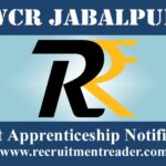 WCR Jabalpur Apprenticeship
