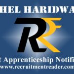 BHEL Haridwar Apprenticeship